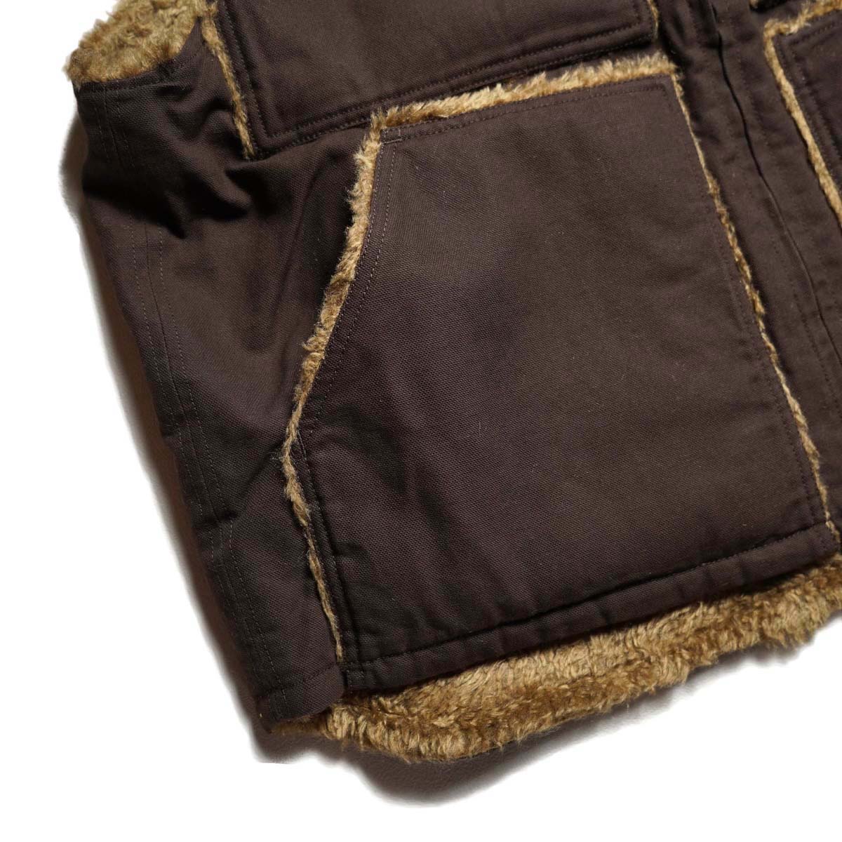 Engineered Garments / Over Vest - 10oz Duck Canvas (Brown)